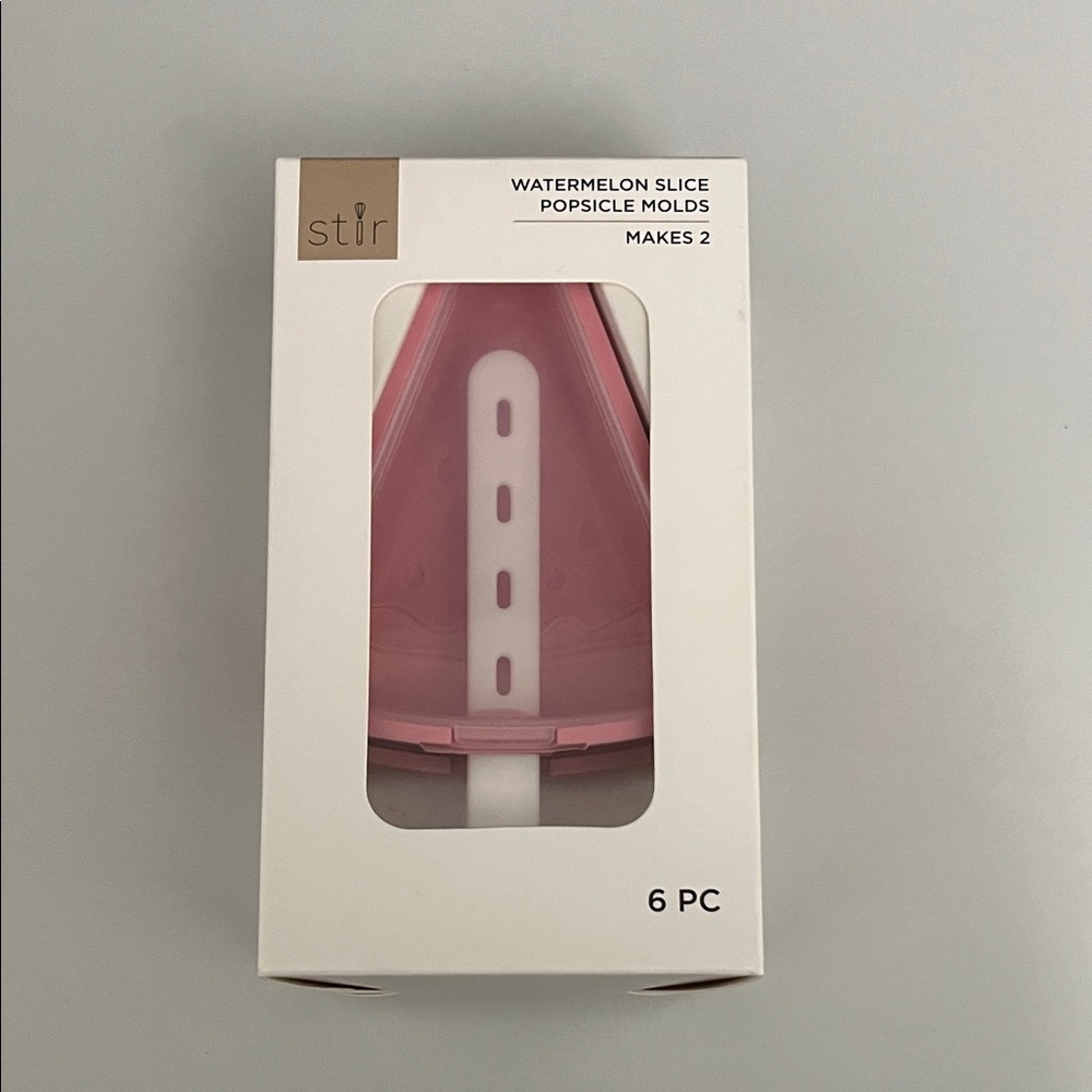 Pink Watermelon Slice Popsicle Molds